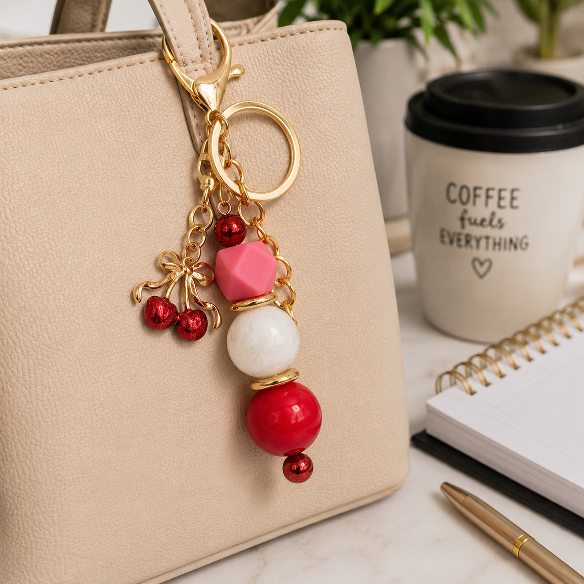 Cherry Luxe Bag Charm