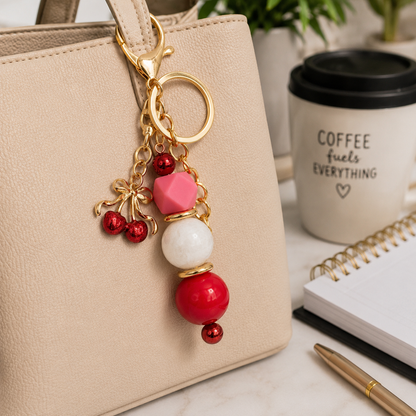 Cherry Luxe Bag Charm