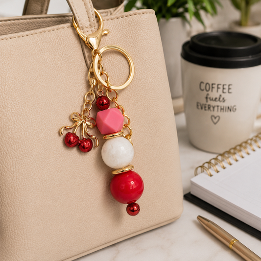 Cherry Luxe Bag Charm