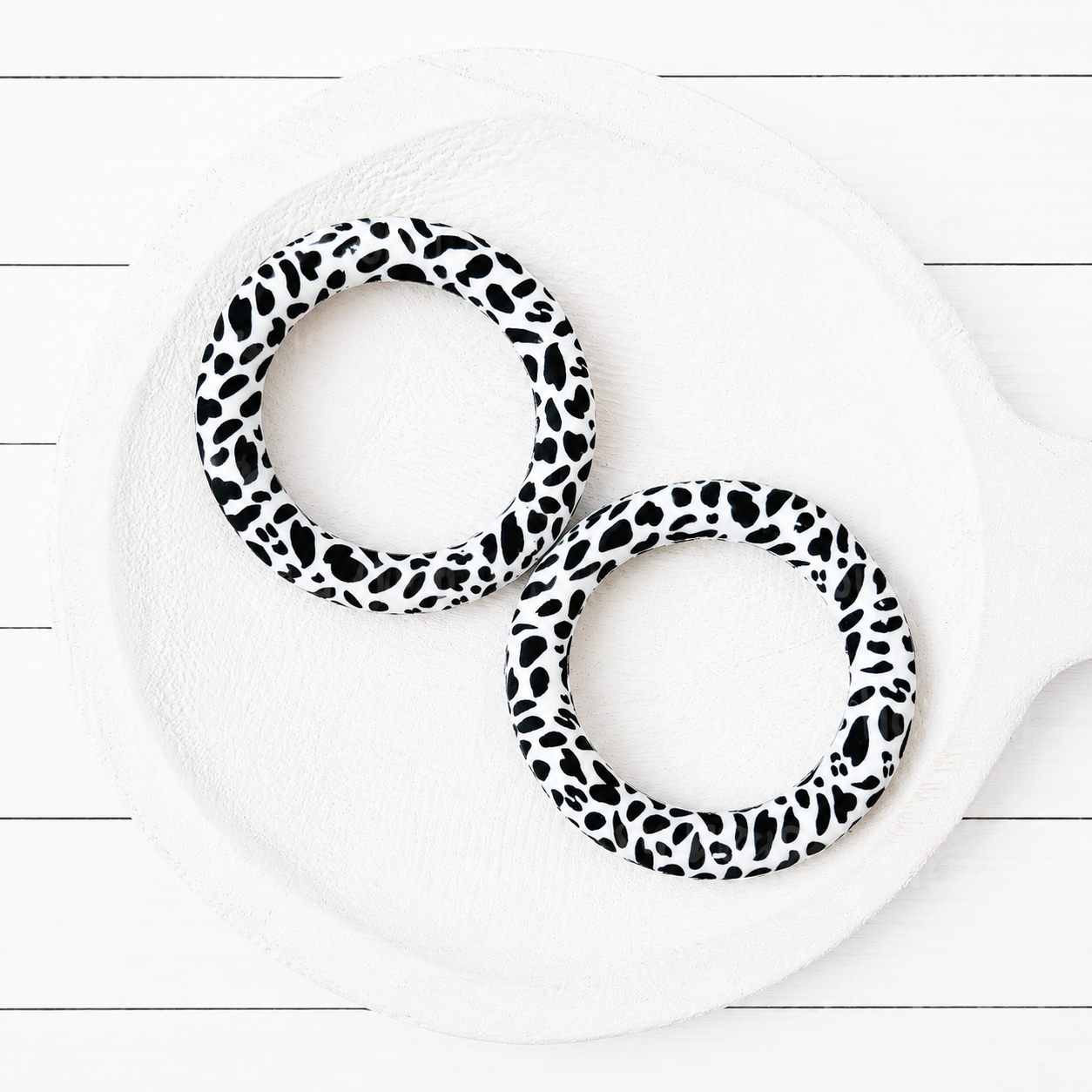 65mm Cow Print Silicone Ring