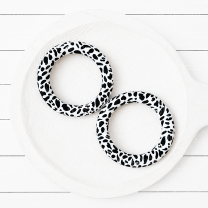65mm Cow Print Silicone Ring