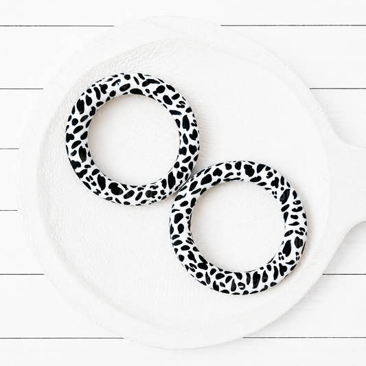 65mm Cow Print Silicone Ring