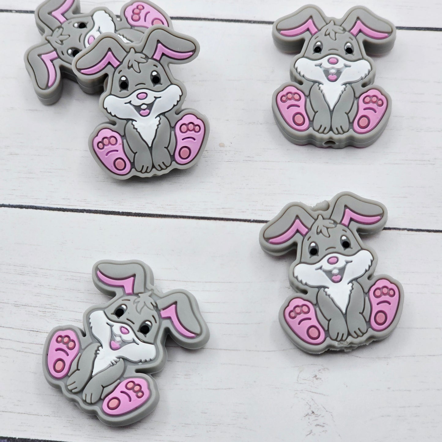 Gray Bunny Beads