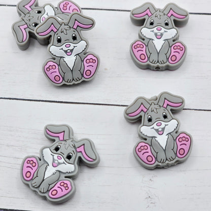 Gray Bunny Beads