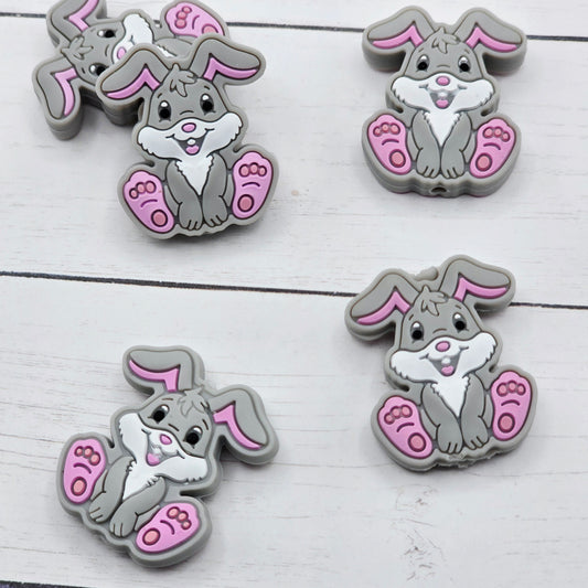 Gray Bunny Beads