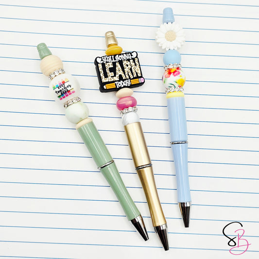 Teacher Beadable Pen DIY Kit