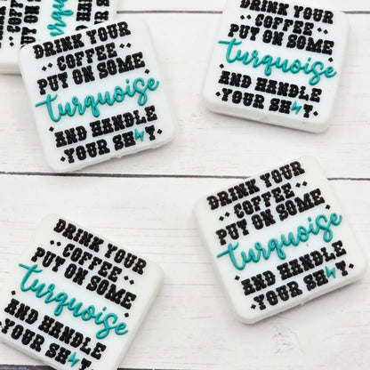 Drink Your Coffee Focal Beads