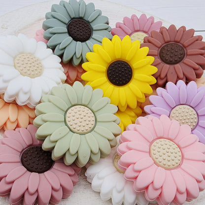 30mm Daisy Flower Beads