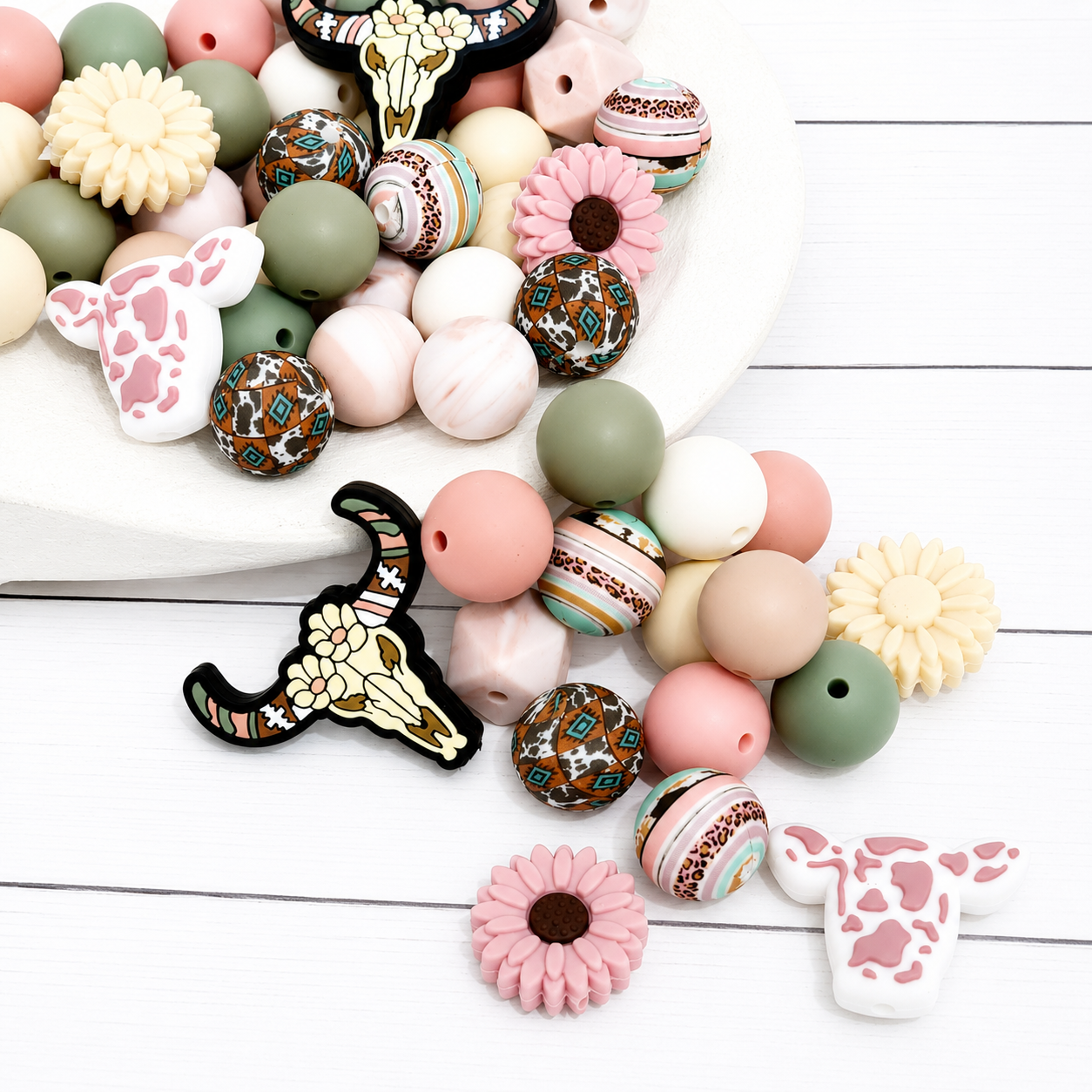 Rustic Girl Silicone Bead Mix