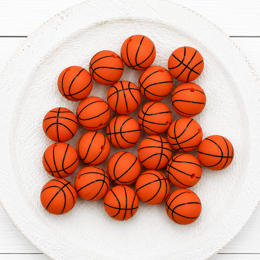 15mm Basketball Beads