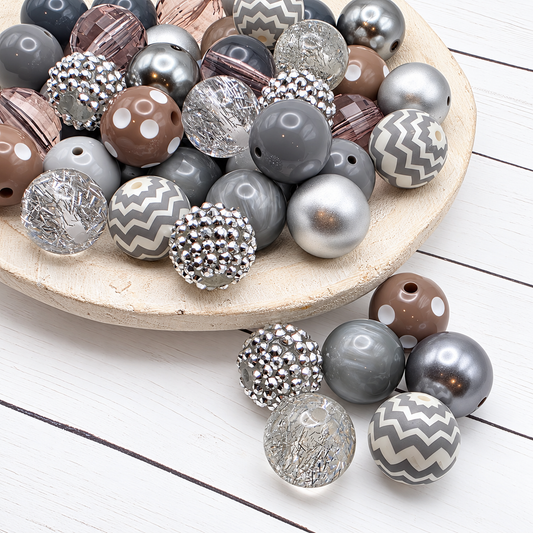 Giddy Gray Bead Mix
