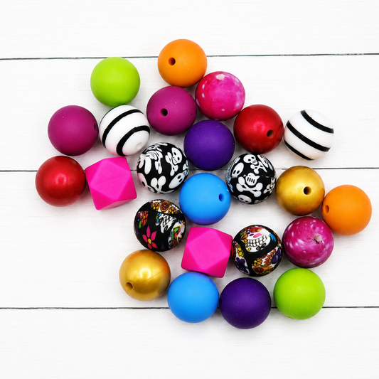 Sugar Skulls Silicone Bead Mix