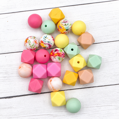 Blossom Silicone Bead Mix