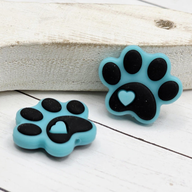 Paw Print Focal Bead