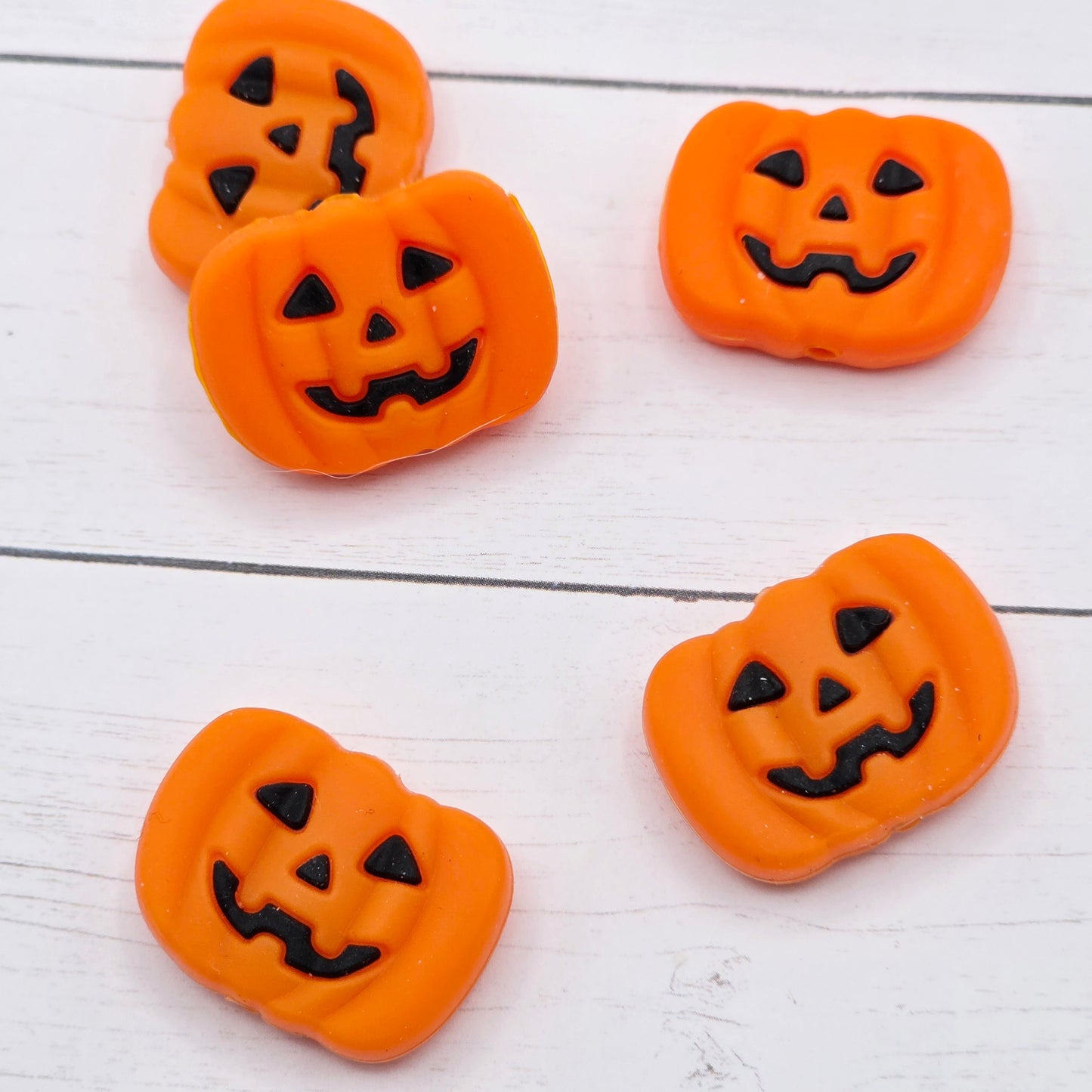 Orange Pumpkin Focal Beads