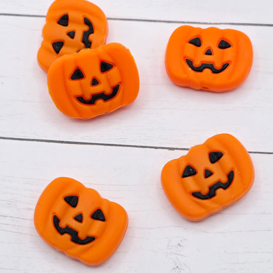 Orange Pumpkin Focal Beads