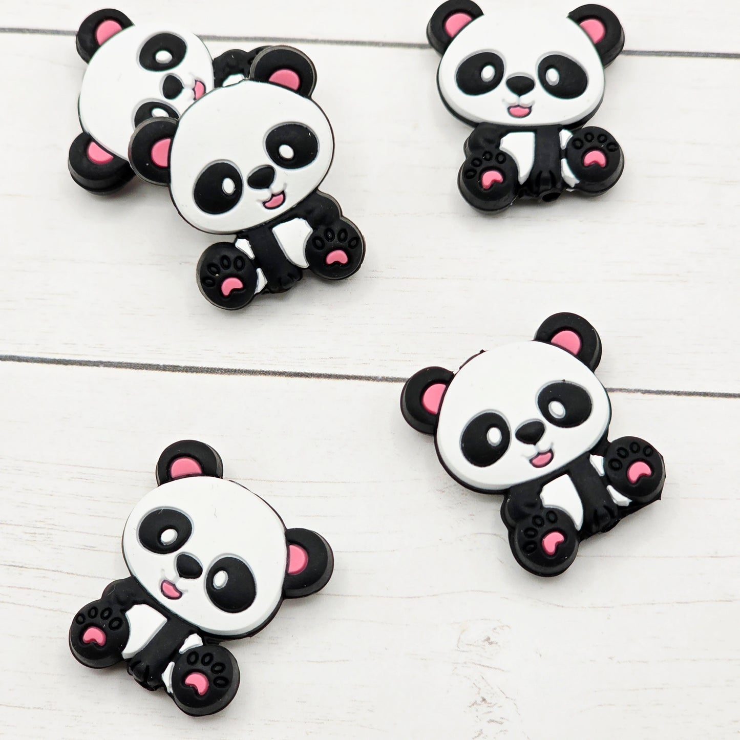 Pink Panda Bear Beads