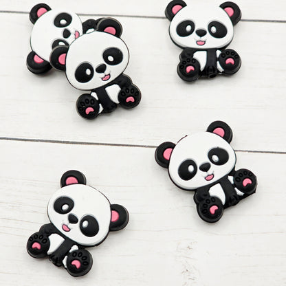 Pink Panda Bear Beads