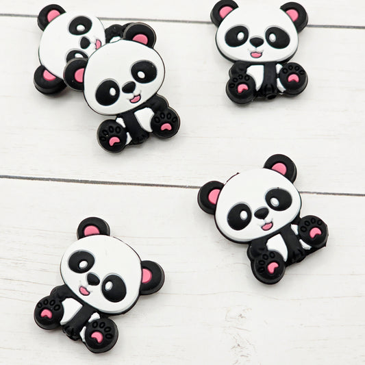Pink Panda Bear Beads