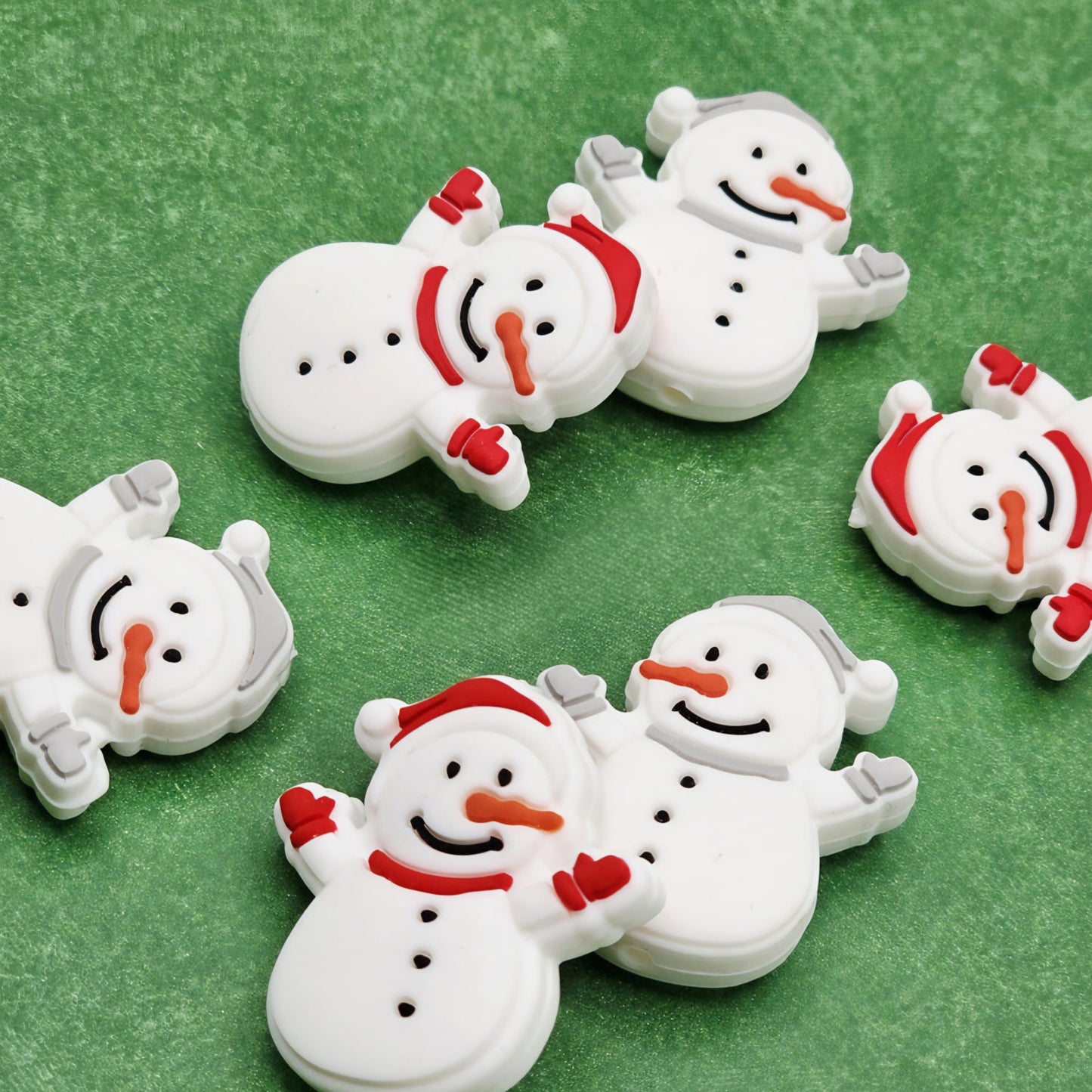 Snowman Focal Beads