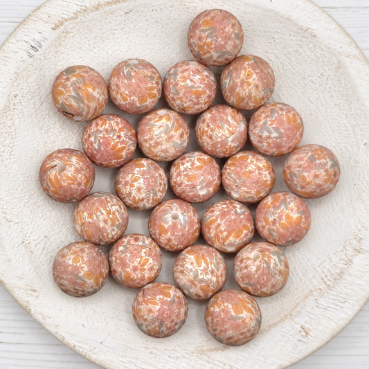 15mm Boho Flower Beads