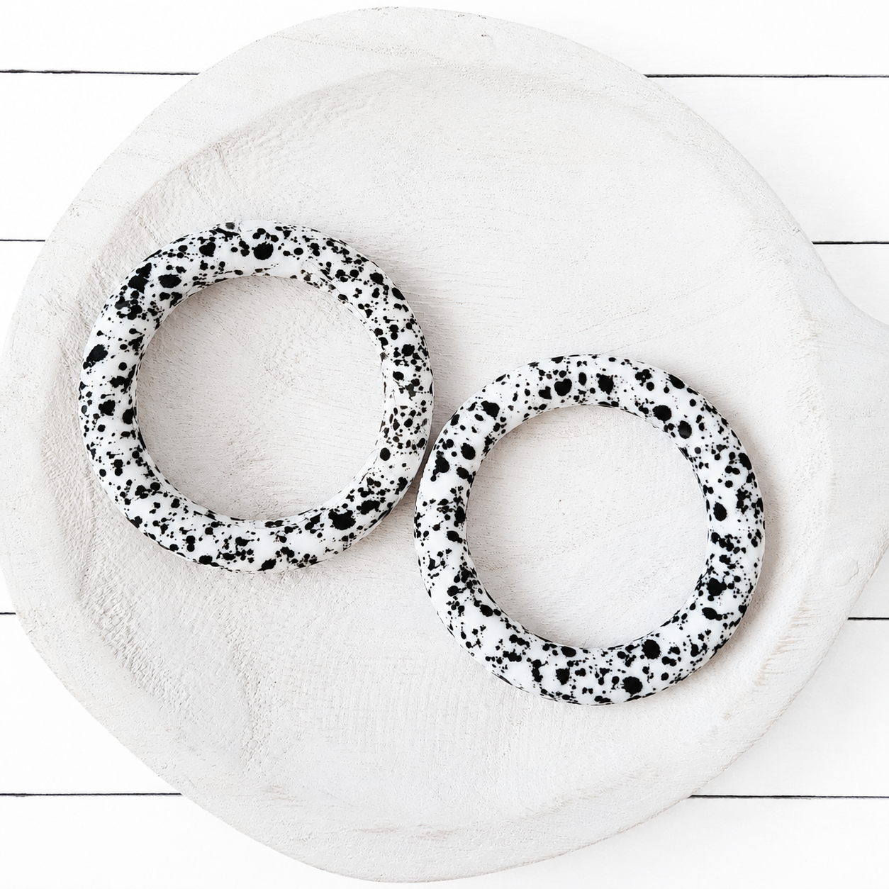 65mm Cow Hide Print Silicone Ring