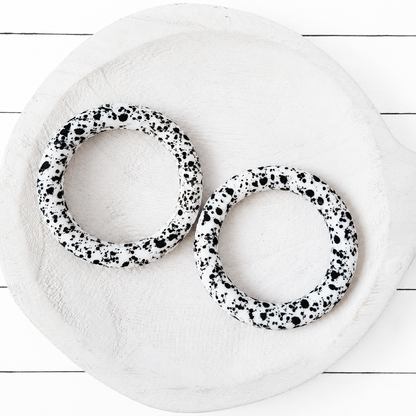 65mm Cow Hide Print Silicone Ring