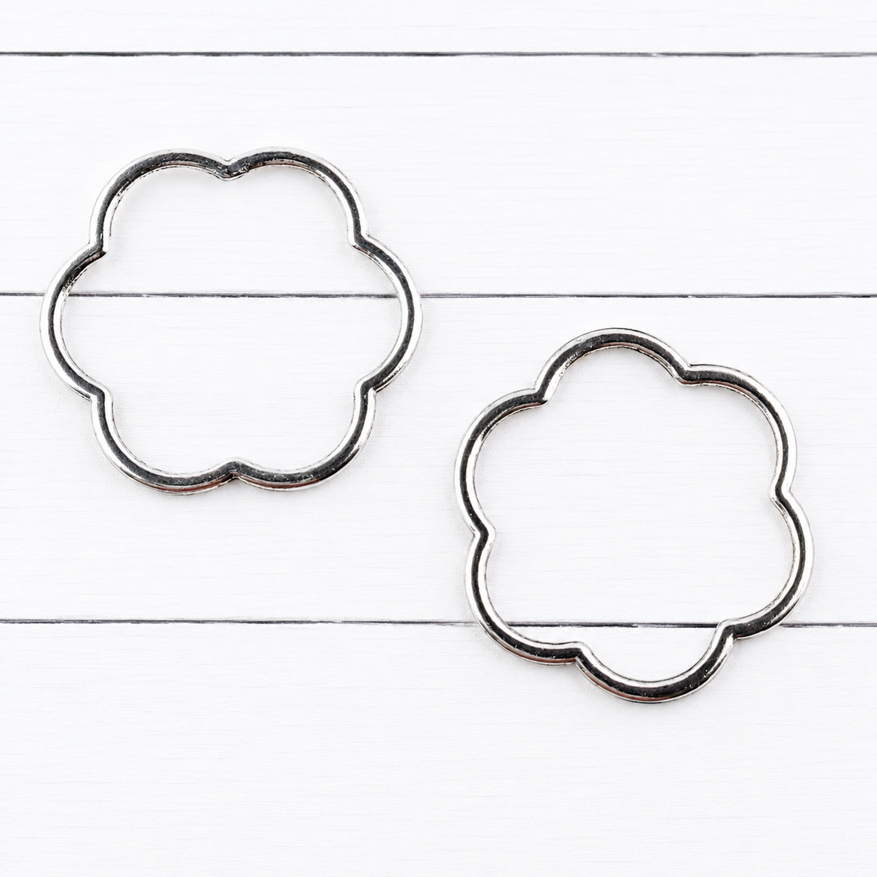 Large Flower Outline Charms