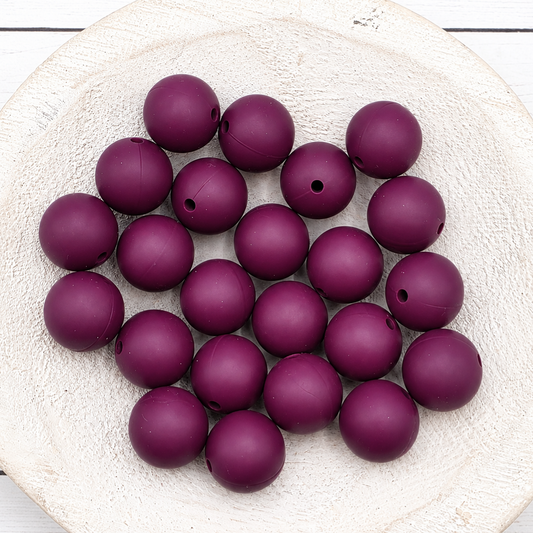 15mm Wine Beads