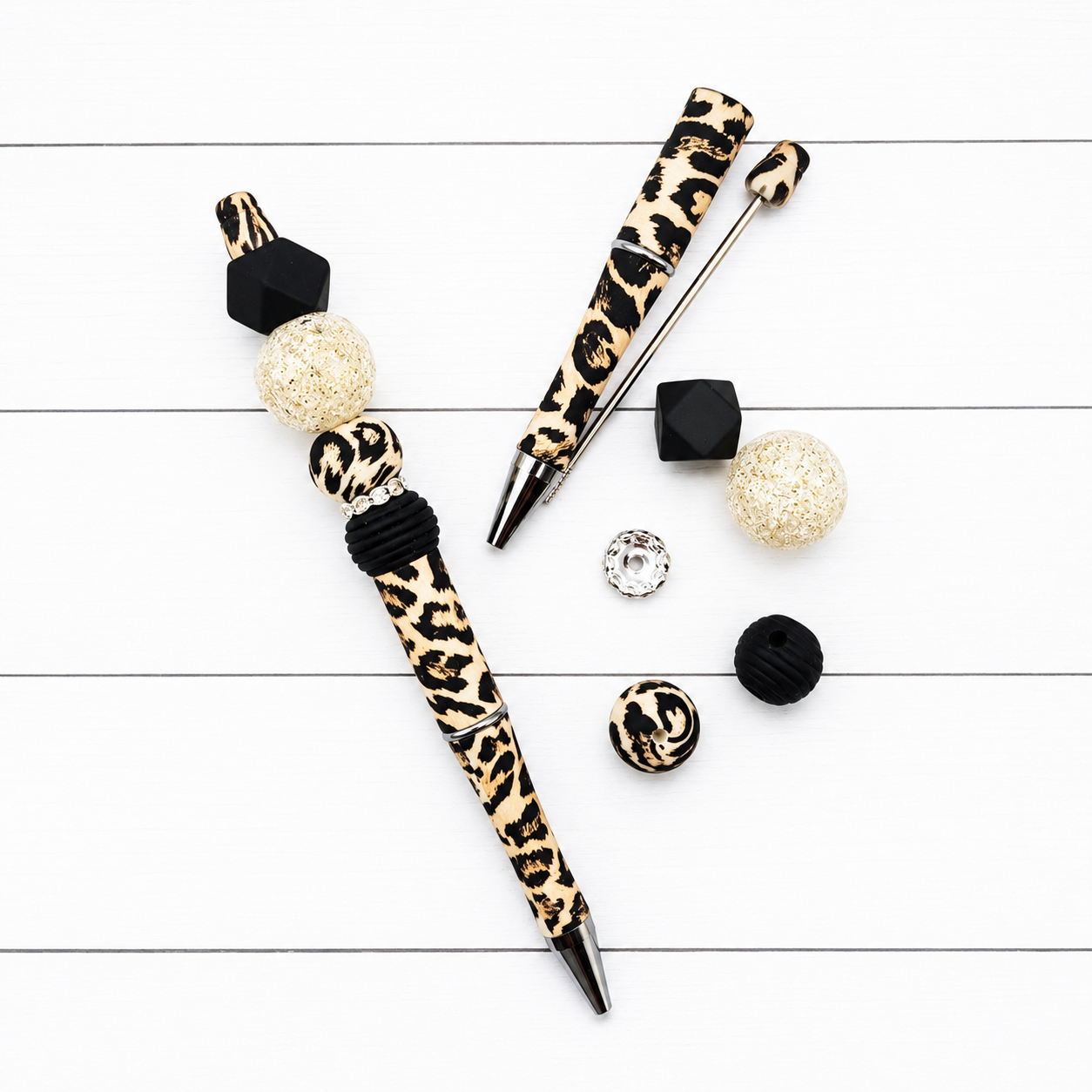 Be Fierce Leopard Beadable Pen Kit