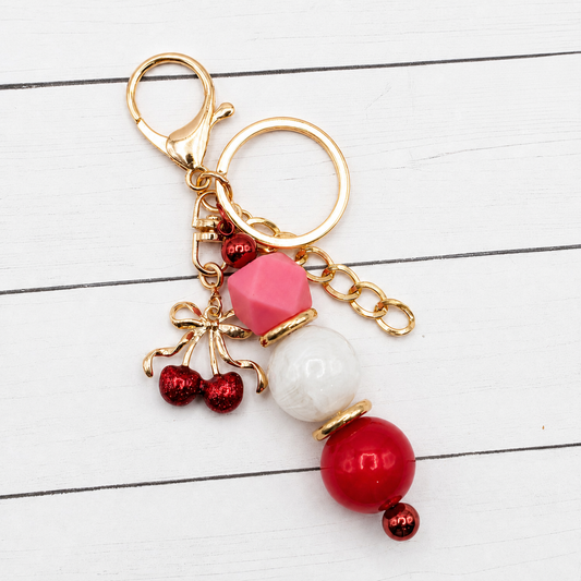 Cherry Luxe Bag Charm