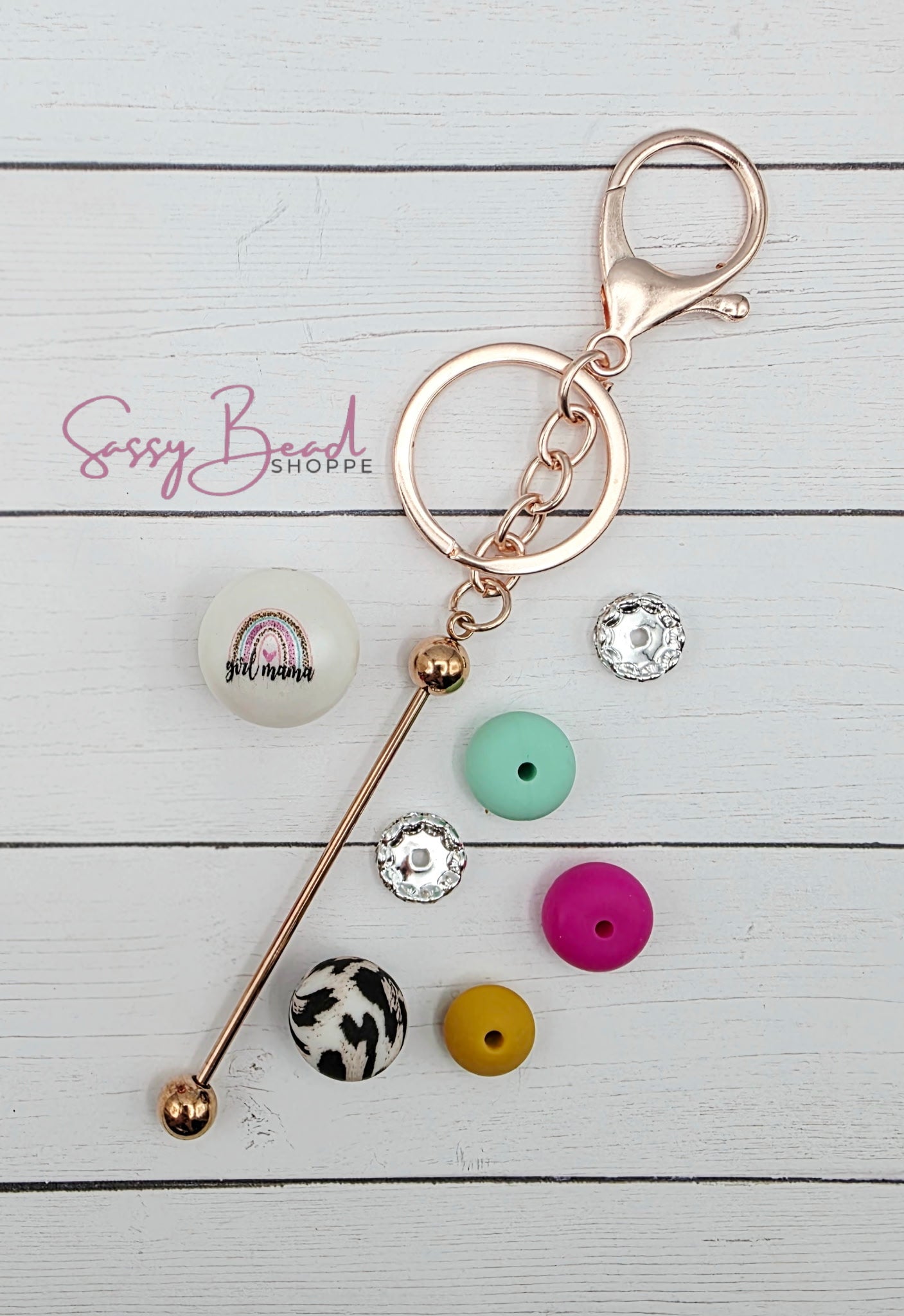 Girl Mom Life Keychain Kit