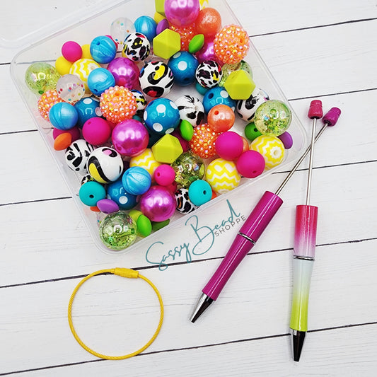 Bright & Bold Bead Kit ~ 103 Pieces