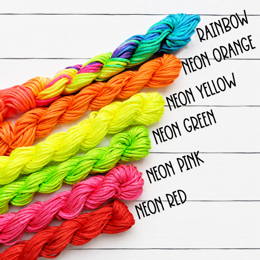 Neon Color Options Nylon Cord