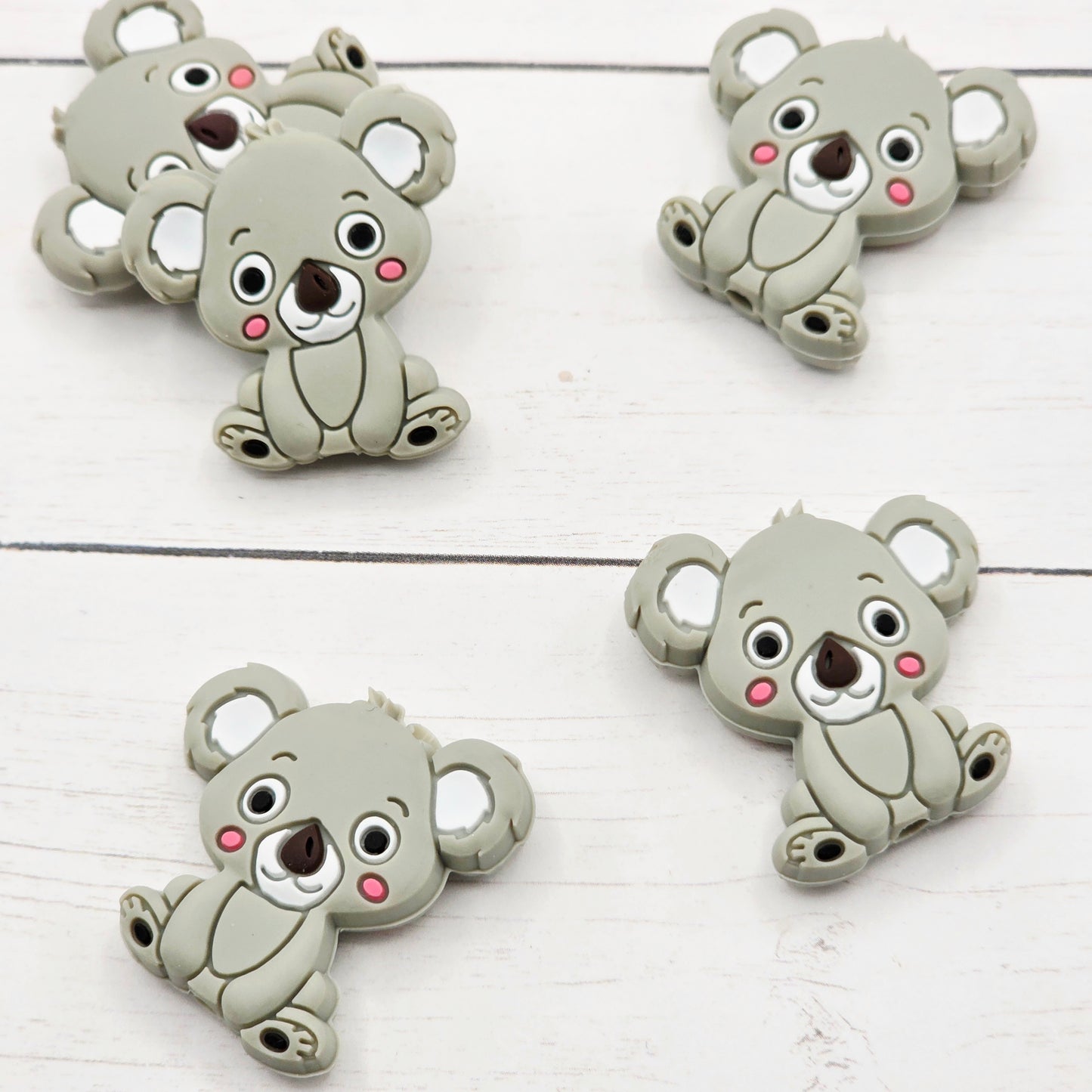 Gray Koala Bear Focal Bead