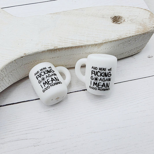 Here We Go Again Coffee Mug Focal Beads
