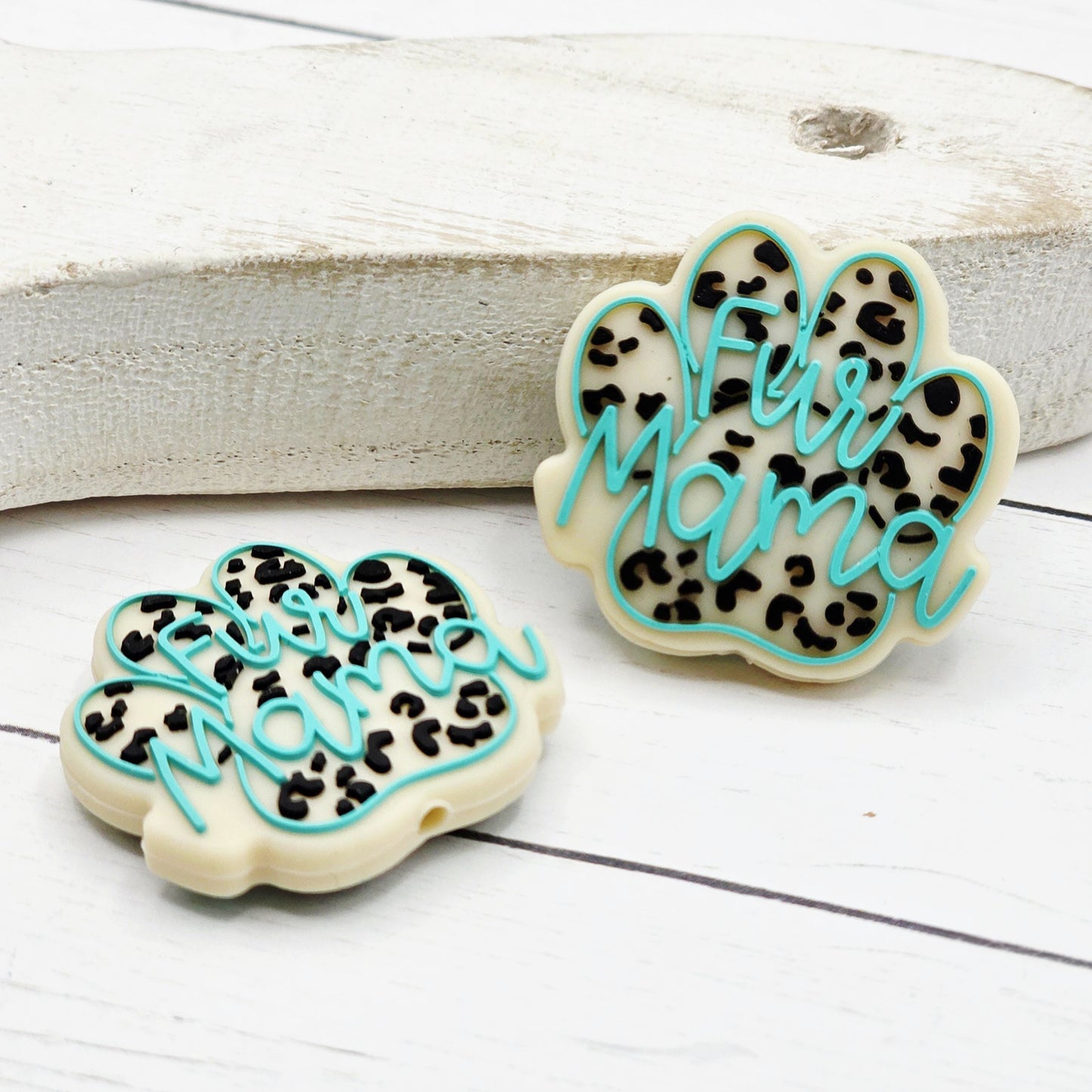Fur Mama Paw Print Beads