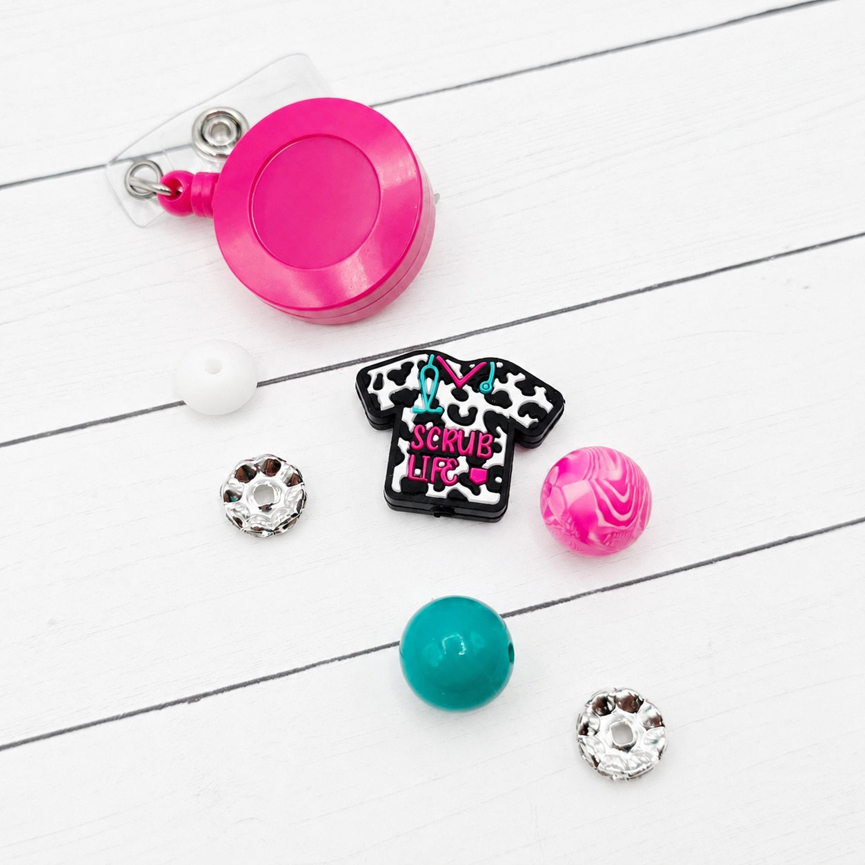 Scrub Life Badge Reel DIY Kit