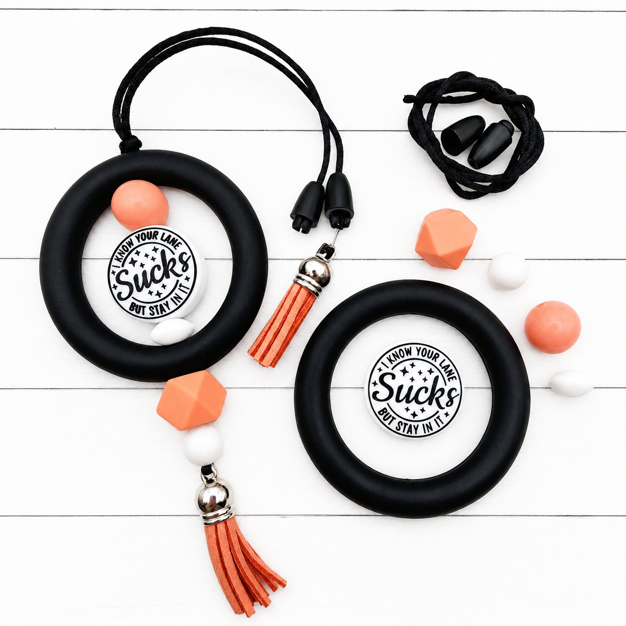Stay Away Car Charm Kit