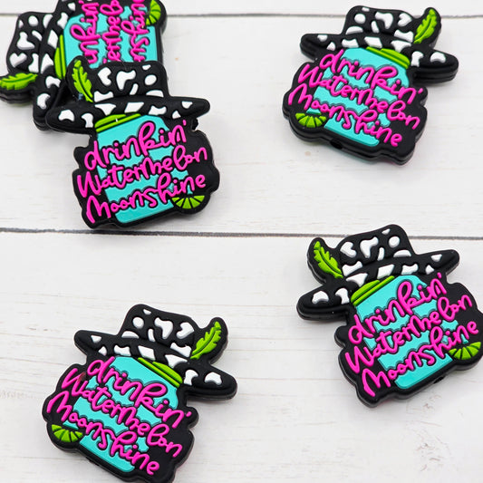 Drinkin Watermelon Focal Beads