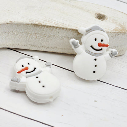 Snowman Focal Beads