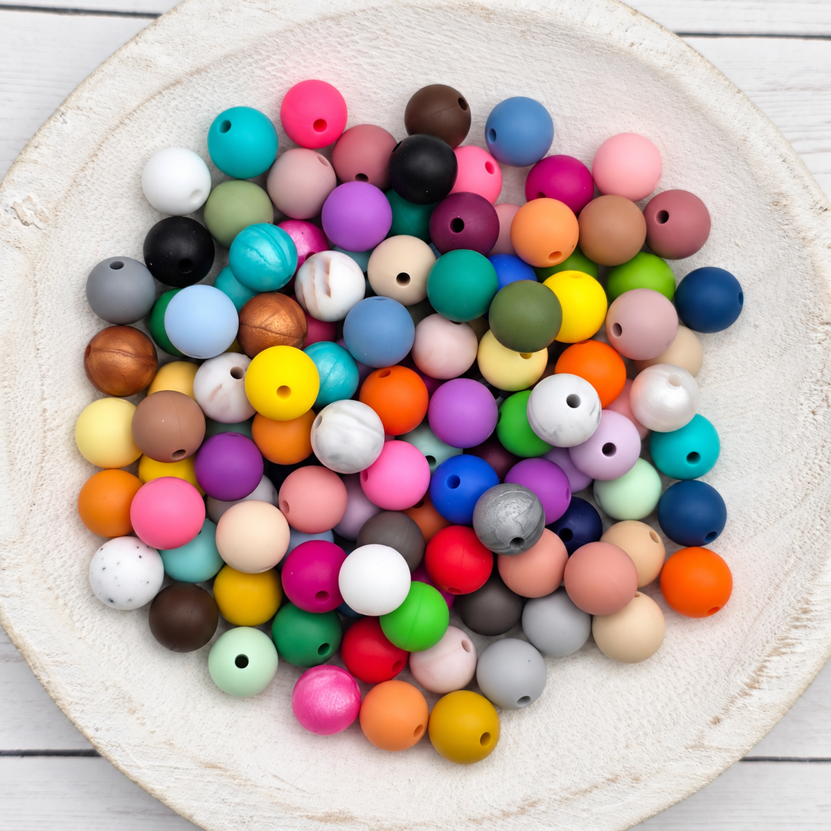 12mm Silicone Beads