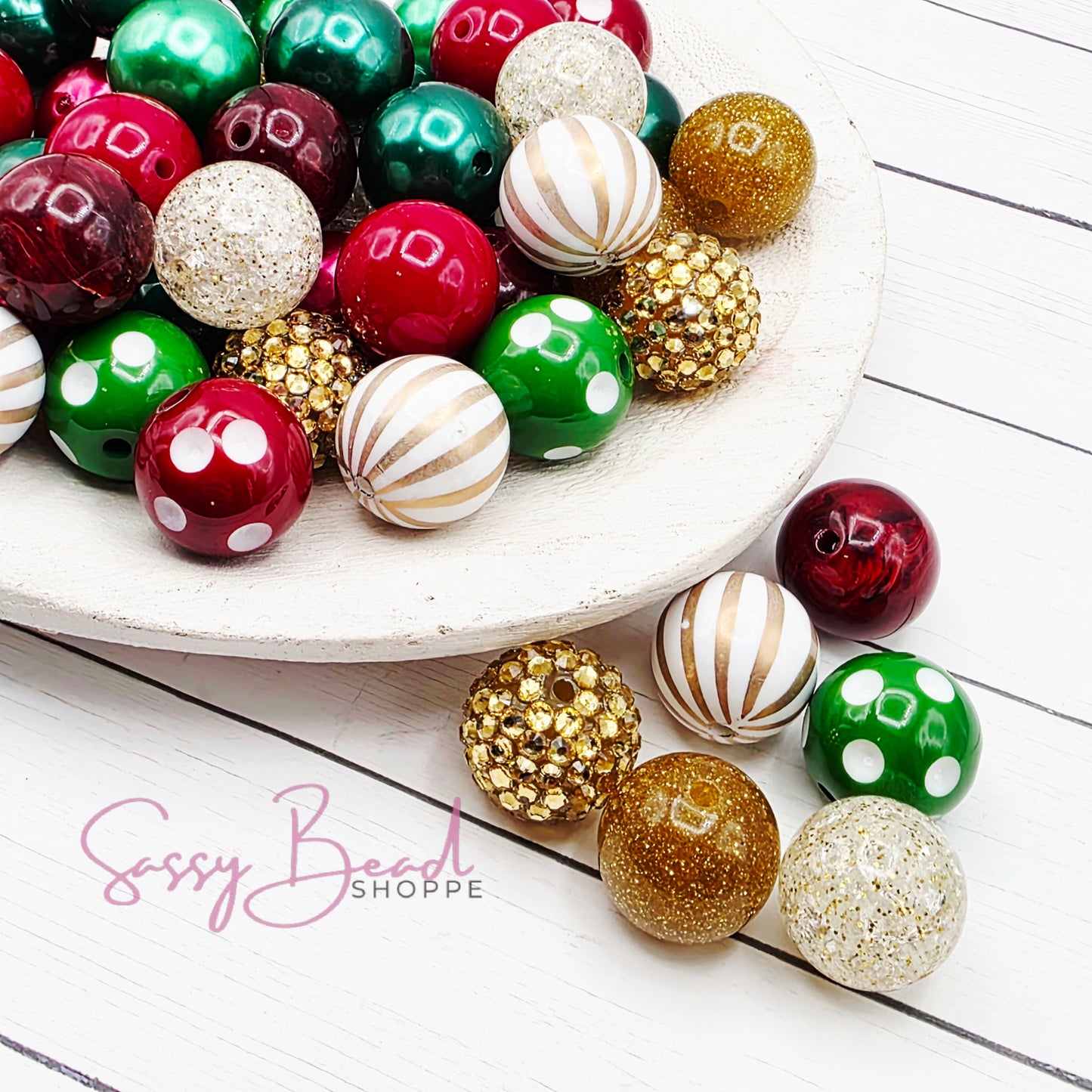 Vintage Christmas Bead Mix