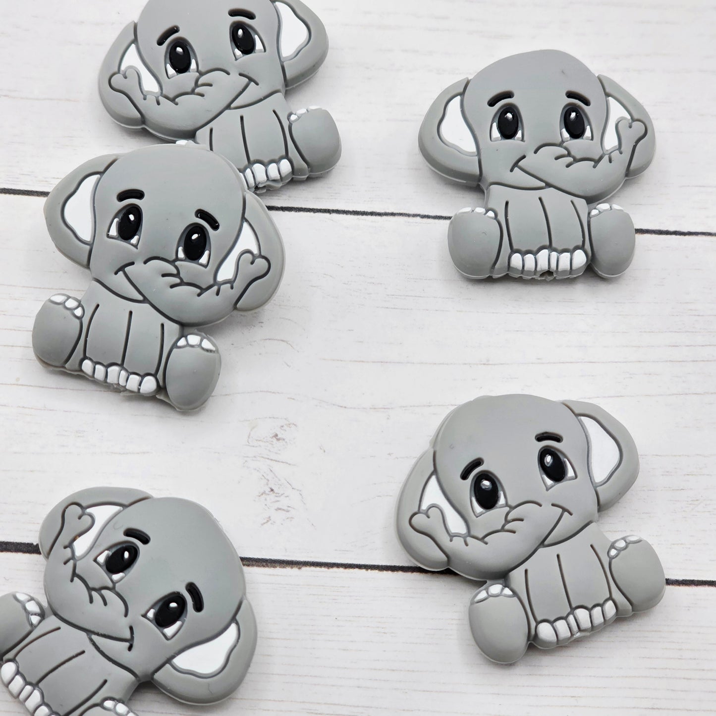 Gray Elephant Focal Bead