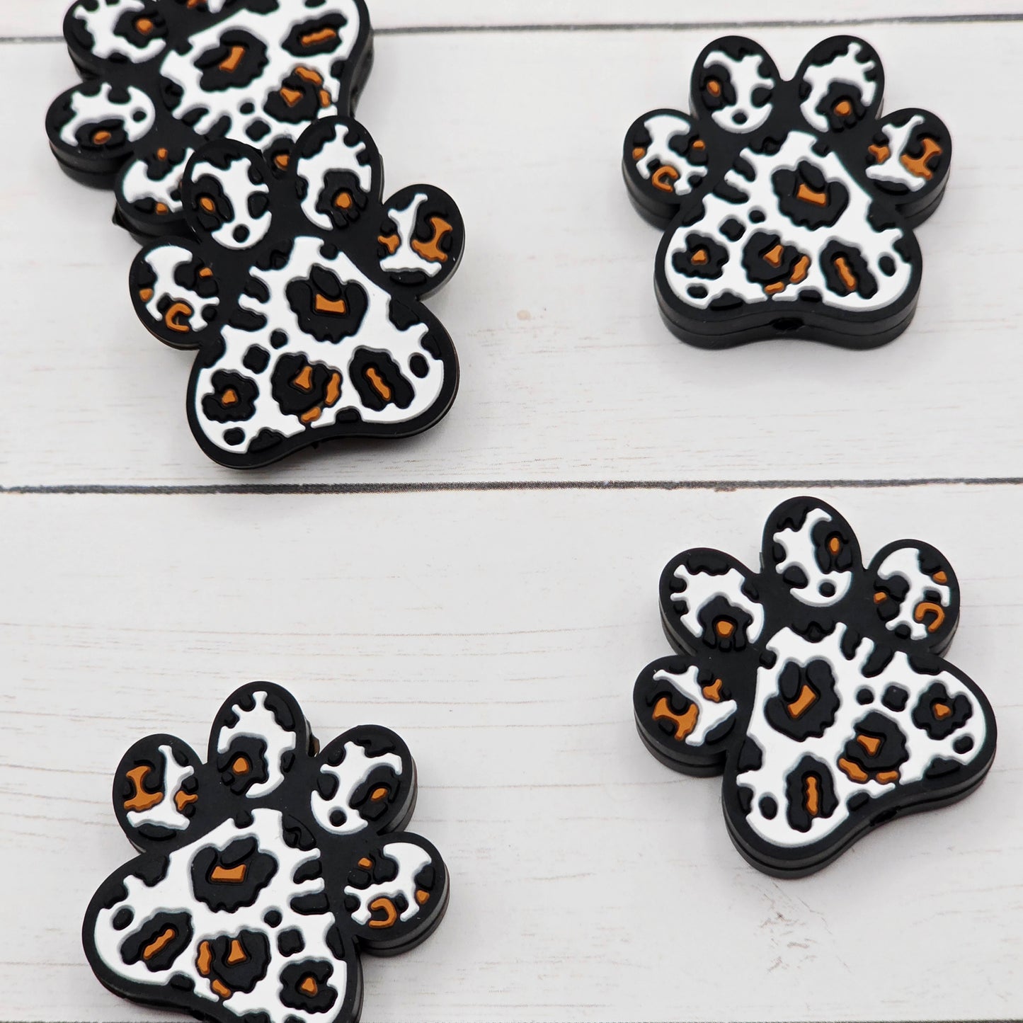 Leopard Paw Focal Beads