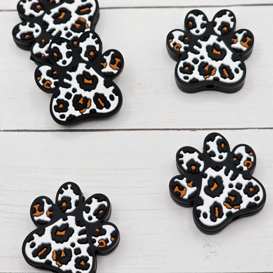 Leopard Paw Focal Beads