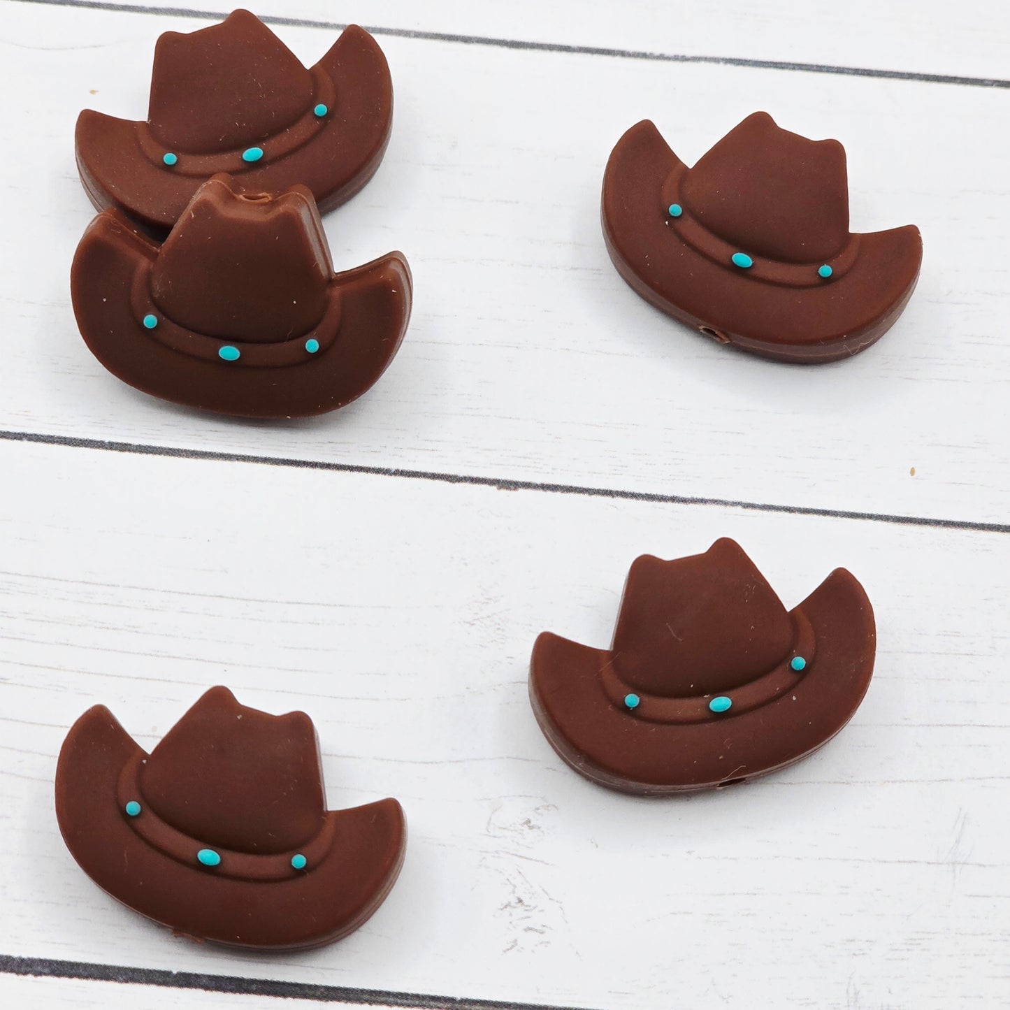 Brown Cowboy Hat Focal Bead