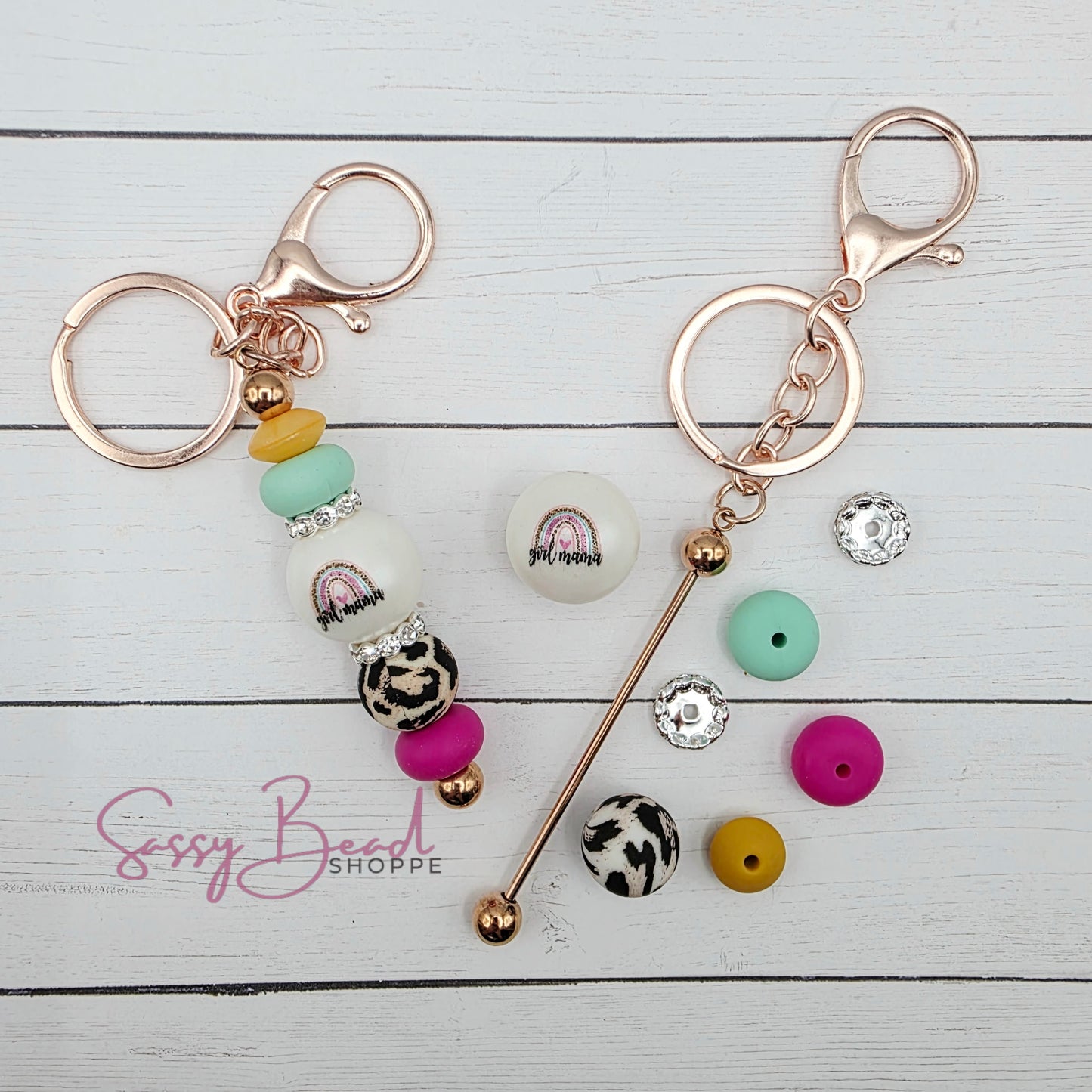 Girl Mom Life Keychain Kit