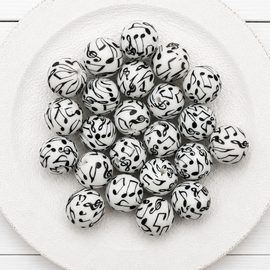 15mm Music Notes Beads