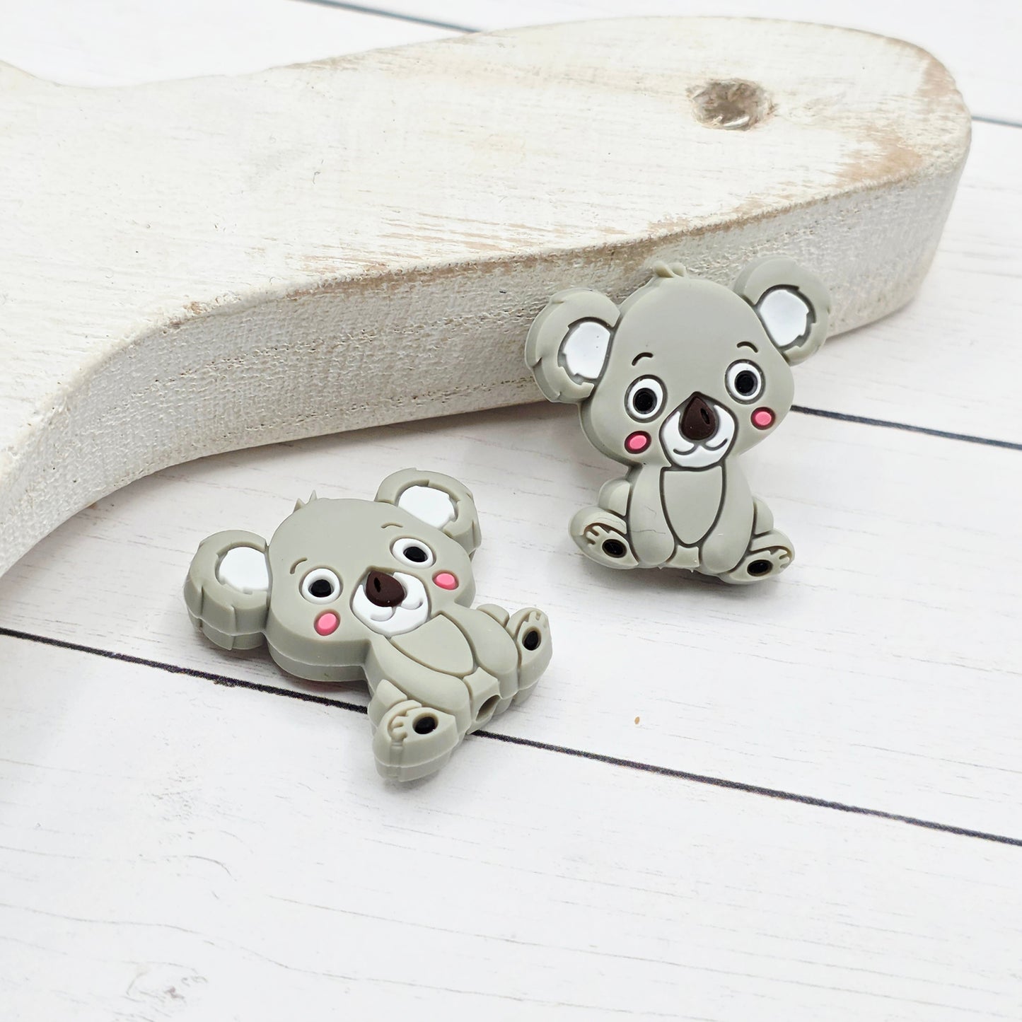 Gray Koala Bear Focal Bead